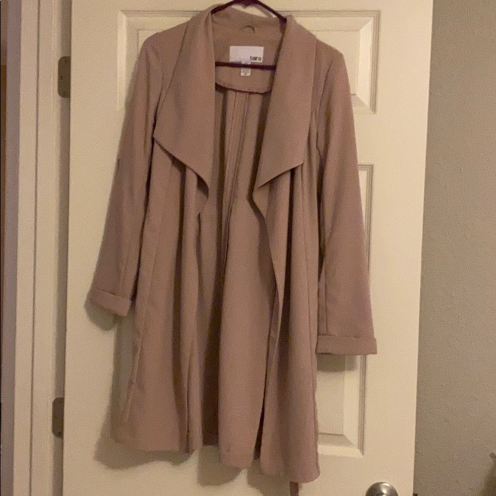 Blush trench coat